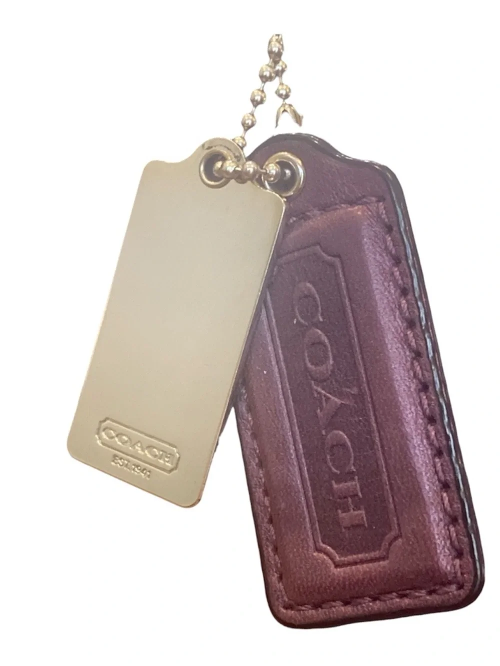 Coach Purple Madison Phoebe Signature Needlepoint Jacquard  & Leather Op Art Bag - Picture 6 of 12